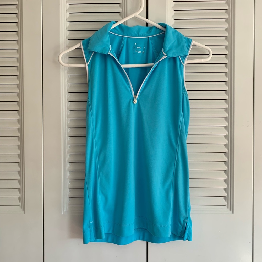 slazenger sleeveless golf polo